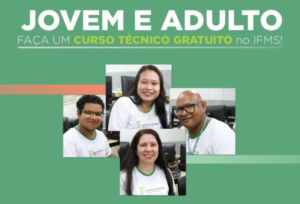 IFMS convoca para matrícula aprovados em cursos de jovens e adultos.