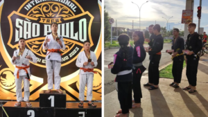 Campeões: atletas de jiu-jitsu que venderam doces no semáforo para ir a mundial voltam para MS com medalhas.