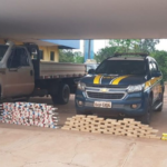 Polícia apreende caminhão que transportava 163 quilos de cocaína.