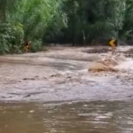 Rio transborda, balneários fecham e Governador vai sobrevoar Bonito neste domingo.