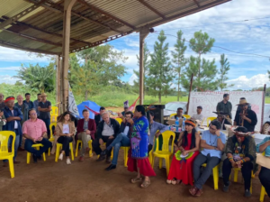 Ministra Sônia Guajajara visita área de conflito, dança com lideranças e discute medidas de proteção em MS.