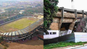 Mais de 50 anos de história ‘desgastam’ estrutura e obras empacam no estádio Morenão.