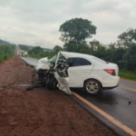 Colisão entre carro e caminhonete termina com morte na BR-262, em MS.